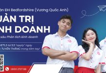 Tuyển sinh Chương trình Cử nhân QTKD chuyên sâu Phân tích Kinh doanh (Vương Quốc Anh) Năm 2026