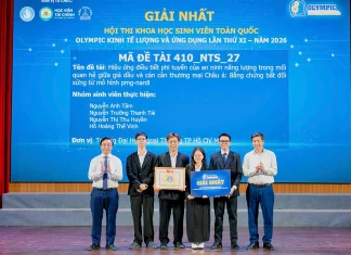 Sinh viên Phân hiệu Trường Đại học Ngoại thương tại TP. Hồ Chí Minh xuất sắc đạt giải Nhất toàn quốc tại Olympic Kinh tế lượng và Ứng dụng lần thứ XI năm 2026 sinh-vien-phan-hieu-dat-giai-nhat-toan-quoc-olympic-kinh-te-luong-2026-5